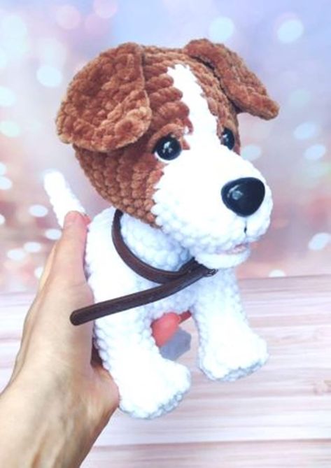 Crochet dog pattern, Jack Russell Terrier amigurumi pattern, Stuffed puppy crochet pattern, English pattern amigurumi pdf Terrier Crochet Pattern, Puppy Crochet Pattern, Amigurumi Puppy, Puppy Crochet, Crochet Star Patterns, Puppy Pattern, Dog Crochet, Crochet Dog Patterns, Boys Pattern