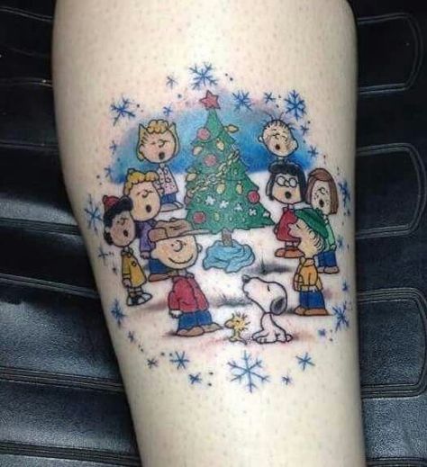 Charlie Brown Christmas Snoopy Tattoo Ideas, Cool Snoopy, Snoopy Friends, Snoopy Tattoo, Christmas Tattoo, Tattoo Ideas For Men, Brown Christmas, Charlie Brown Christmas, Beagle Dog