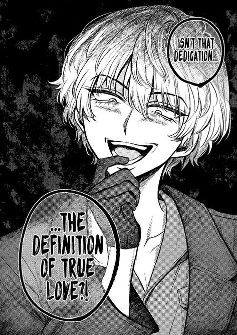 Yandere Manga Panel, Obsessive Love Manga, Yandere Expressions Reference, Yandere Boy Manga, Obsessive Yandere Manga, Yandere Manhwa, Yandere Pose, Insane Expression, Yandere Vibes