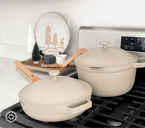 Our Place Cookware, Aesthetic Cookware, Beautiful Cookware, Our Place Always Pan, Toxic Cookware, Always Pan, Clean Drink, Non Toxic Cookware, Neutral Kitchen