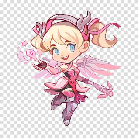 Overwatch Tattoo, Pink Mercy, Mercy Fanart, Overwatch Wallpapers, Mercy Overwatch, Overwatch Fan Art, Overwatch 2, 8k Wallpaper, Amazing Drawings