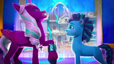 Watch My Little Pony: Make Your Mark | Netflix Official Site Queen Opaline, Logo Netflix, Evil Smirk, Misty Brightdawn, Mlp Movie, Netflix Logo, My Little Pony New Generation, Evil Laugh, Unicorn Outfit