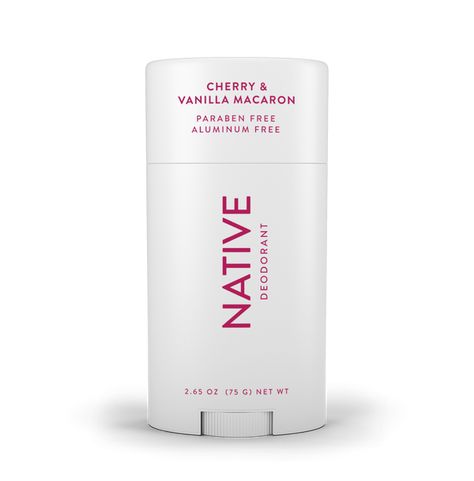 Native Aluminum Free Deodorant | Cherry & Vanilla Macaron Native Cherry Vanilla Macaron, Cherry Deodorant, Cherry Vanilla Macaron, Native Candy Cane, Native Products, Baking Soda Free Deodorant, Native Deodorant, Cherry Vanilla, All Natural Deodorant