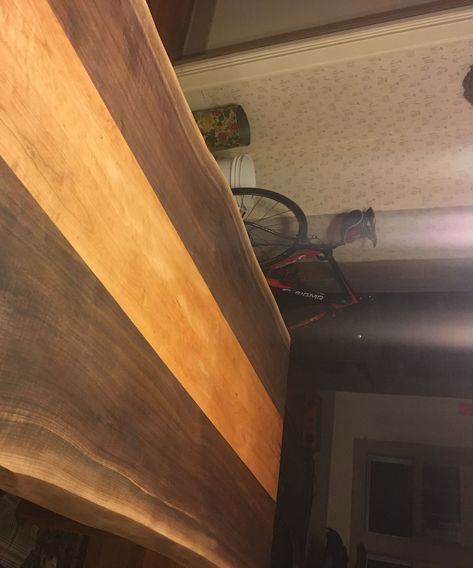 Live Edge Black Walnut and Cherry Hayrake Dining Room Table Walnut Projects, Live Edge Black Walnut, Live Edge Slabs, Oak Coffee Table, Woodworking Ideas, Diy Tutorials, Heads Up, Black Walnuts, Black Walnut