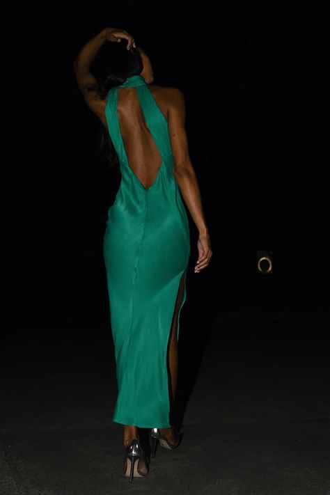 Dresses for Women - Shop Women's Dresses Online | MESHKI US Satin Dresses Open Back, Claire Satin Drape Back Maxi Dress, Backless Long Dresses, Open Back Dress With Pearls, Significant Other Lana Dress, Low Back Halter Dress, Halter Low Back Dress, Open Back Green Dress, Two Piece Wedding Guest Dress