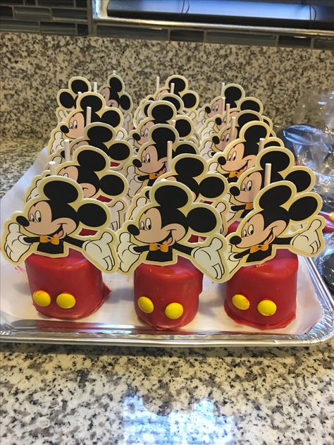 Mickey Mouse Marshmallow pops. Marshmallow Pops, Marshmallows, Cake