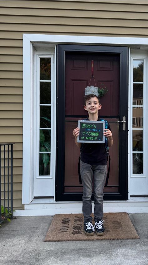 The Ryan boys are off! 10th and 7th grade! 😍 First Day Of 7th Grade, 7th Grade