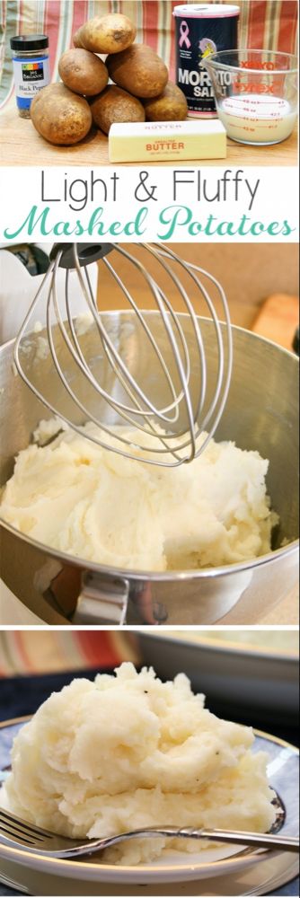 Kitchenaid Stand Mixer Recipes, Mashed Potatoes Thanksgiving, Stand Mixer Recipes, Mashed Potato Recipe, Taco Salat, Kitchen Aid Recipes, Fluffy Mashed Potatoes, Fluffy Light, Mixer Recipes