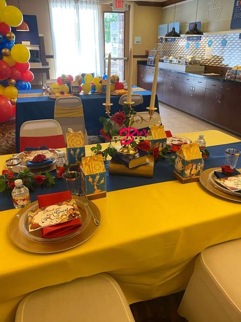 Beauty And The Beast Birthday Party, Sweet 15 Themes, Birthday Beauty And The Beast, Princess Belle Party, Beauty And The Beast Quince, Beauty And The Beast Birthday, Belle Birthday Party, Beauty And Beast Birthday, Beauty And Beast Wedding