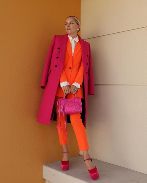 Analogous Fashion, Analogous Outfit, Analogous Color Scheme, Colour Blocking Fashion, Blair Eadie, Color Blocking Outfits, Color Combinations For Clothes, Instagram C, Influencers Fashion