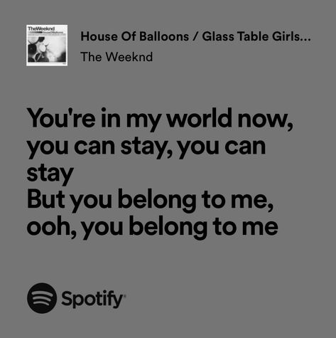 House Of Balloons Spotify, House Of Balloons Lyrics, The Weeknd Spotify Lyrics, Letter O Song, The Weeknd Song Lyrics, House Of Balloons The Weeknd, Lyrics The Weeknd, Weeknd Spotify, Spotify Lyrics Aesthetic