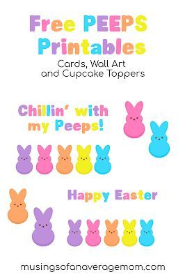 Free PEEPS Easter cards, wall art and small circle labels (cupcake toppers) Free Peeps Printables, Peeps Party, Cards Wall Art, Peeps Easter, Easter Printable, Easter Event, Sticker Chart, Circle Labels, Diy Things