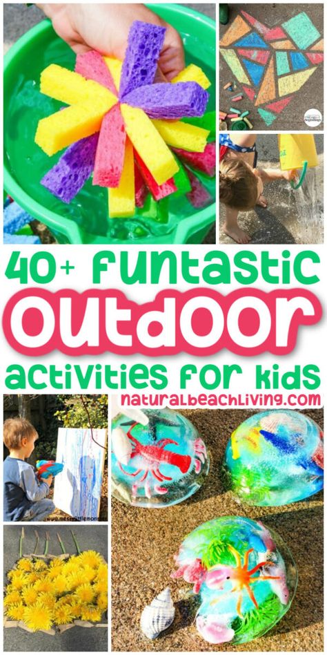 42+ Outdoor Activities for Kids - Natural Beach Living Outside Activities For Kids, Outdoor Learning Activities, Fun Outdoor Games, Fun Outdoor Activities, Outside Activities, Activities For Boys, Outdoor Games For Kids, Outdoor Activities For Kids, Outdoor Learning