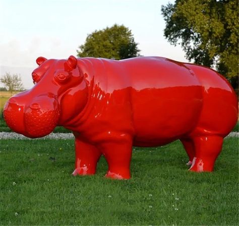 Red hippo lawn decoration resin craft animal hippopotamus statue sculpture Want all the personalized fiberglass art sculptures you should be in decorative style right now? Our more fiberglass art designs showed on our website. Its have got you covered with Making Plaster Molds, Zoo Architecture, Resin Sculpture, Statue Sculpture, Resin Craft, Small Sculptures, Animal Statues, Molding Clay, Lawn Decor