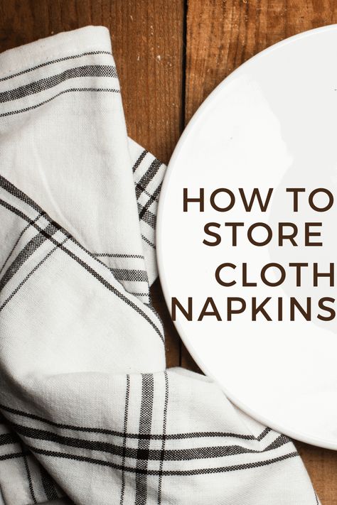 Maybe you want to switch to cloth napkins, but you're just not sure where to store them. Keep reading for 5 practical ways to store cloth napkins. Storing Cloth Napkins, Cloth Napkin Storage Ideas, Storing Table Linens, Cloth Napkin Holder, Napkin Storage Ideas, Cloth Napkin Storage, Rolling Cart With Drawers, Table Linen Storage, Vintage Cloth Napkins