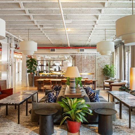 Soho Works, Coworking Space Design, Office Culture, Collaborative Workspace, Meatpacking District, Landmark Buildings, Lounge Design, Bachelor Pad, California Design