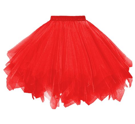 Queen Of Hearts Halloween Costume, 1950s Shorts, Queen Of Hearts Halloween, Tutu Women, Tulle Petticoat, Fishing Wedding, Red Tutu, 1950 Fashion, Fluffy Skirt