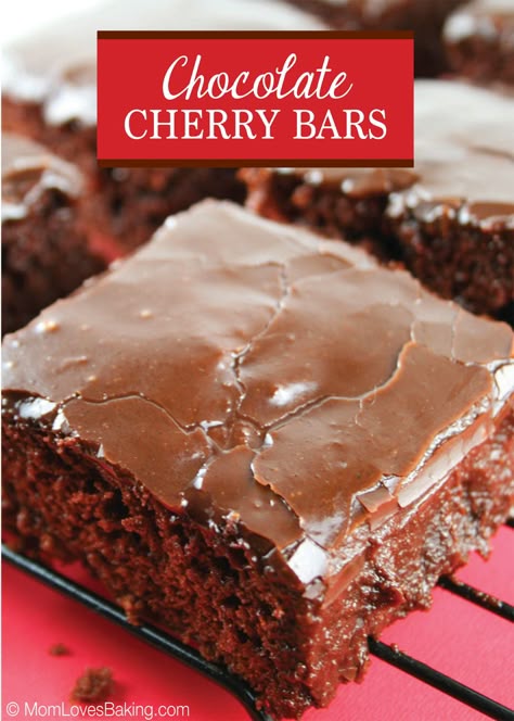 Chocolate Cherry Bars was 1 of 2 winners at the Pillsbury Bake-Off in 1974. Follow along as I make all 52 grand prize recipes in 1 year. This is #27! #ChocolateSheetCake Chocolate Cherry Bars, Cherry Bars, Slow Cooker Desserts, Chocolate Heaven, Cherry Recipes, Cake Bars, Baking Project, God Mat, Chocolate Buttercream