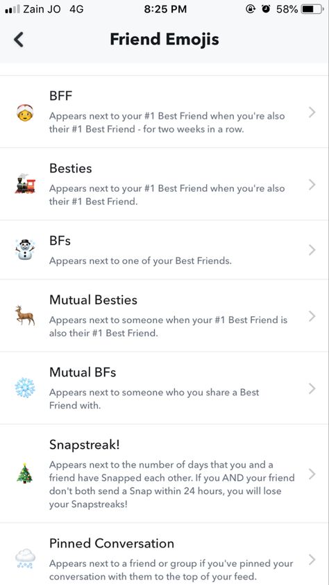 Christmas Friend Emojis Snapchat, Winter Snapchat Friend Emojis, Preppy Snapchat Friend Emojis, Christmas Snapchat Friend Emojis, Snap Friend Emoji Ideas, Snapchat Best Friends List Emojis, Snapchat Themes, Bsf Emojis, Christmas Snapchat