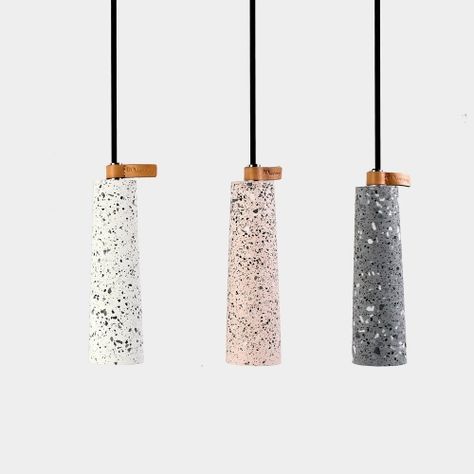 Recycle Product, Printed Concrete, Boho Business, Concrete Light, Concrete Pendant, Concrete Lamp, Concrete Sink, Light Ideas, House And Garden