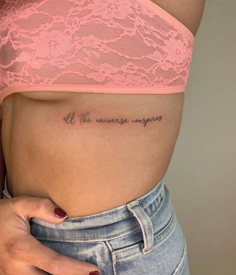 Manifesting Tattoo Ideas, Manifesting Tattoos, Manifesting Tattoo, Manifestation Tattoo Ideas, Thigh Tattoos Women Writing, Manifest Tattoo, Rib Writing Tattoo, Manifestation Tattoo, Rib Tattoos For Women