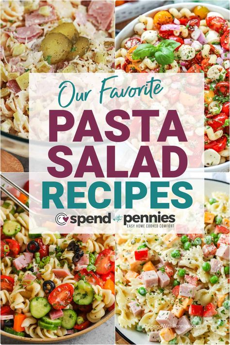 Have a collection of the best pasta salad recipes at your fingertips with this compilation of recipes. Nothing beats that summer pasta salad, made with a creamy dressing or tangy vinaigrette. Pasta salad is a simple way to turn that box of pasta into a portable dish that is bound to be a hit at the next BBQ, potluck, or gathering. #21pastasaladrecipes #pastasaladrecipes #pastasalad #spendwithpennies Salad Recipes Simple, Extra Fluffy Pancakes, Creamy Pasta Salad Recipe, The Best Pasta Salad, Creamy Tuna Pasta, Creamy Chicken Pasta Recipes, Shrimp Pasta Salad, Classic Pasta Salad, Steamed Sweet Potato