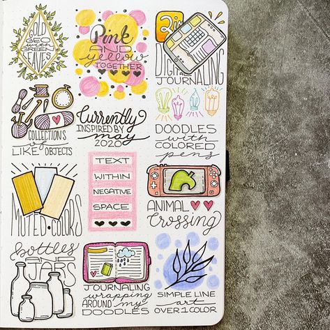 Currently inspired by / May 2020 💛 . . . . . . . . #bulletjournal #bulletjournaling #bulletjournalideas #bulletjournalcommunity… | Instagram Currently Journal Page, Instagram Doodle, Doodle Page, Flow Magazine, Bujo Doodles, Space Animals, Sketchbook Inspo, Doodle Pages, Commonplace Book