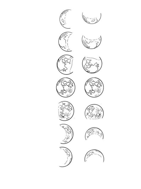 Moon Phase Sketch, Moon Phases Sketch, Moon Cycle Tattoo, Small Girly Tattoos, Cartoon Character Tattoos, Flag Tattoo, Moon Cycles, Girly Tattoos, Tat Ideas