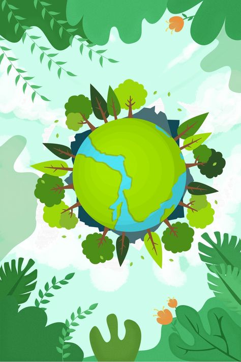 Earth Border Design, Poster Alam Sekitar, Environmental Protection Poster, Environmental Poster, Cartoon Earth, Environmental Posters, Alam Sekitar, Poster Backgrounds, Reka Bentuk Grafik