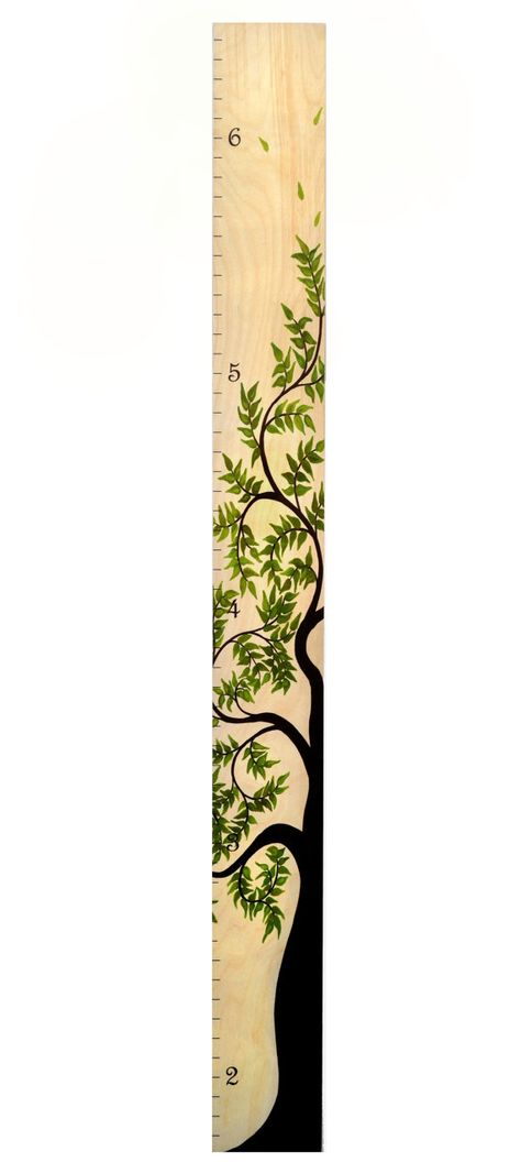 Tree of Life Wooden Ruler Growth Chart / Kids by GrowthChartArt Grow Chart For Kids, Girls Height Chart, Wood Height Chart, Grow Chart, Wooden Ruler Growth Chart, Ruler Growth Chart, Growth Chart Wood, Growth Ruler, Wooden Growth Chart