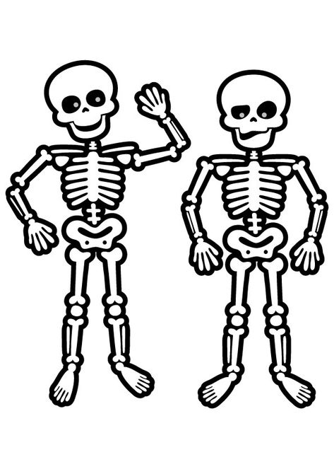 Dancing Skeleton Coloring Page Skeleton Coloring Pages, Scary Halloween Coloring Pages, Markus Persson, Disney Horror, Skull Coloring Pages, Skeleton Drawings, Cute Skeleton, Dinosaur Coloring, Halloween Drawings