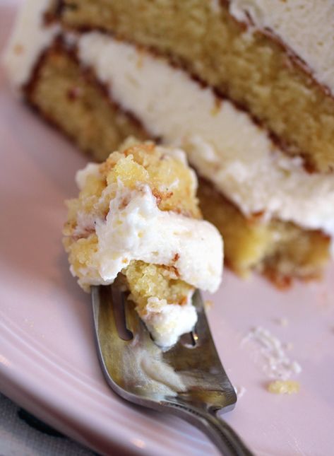 Almond Cake With Italian Meringue Buttercream — Aka My Wedding Cake | Food Gal Italian Buttercream, Italian Meringue Buttercream, Two Layer Cakes, Italian Meringue, Leftover Cake, Almond Paste, Meringue Buttercream, Almond Cake, Almond Flavor