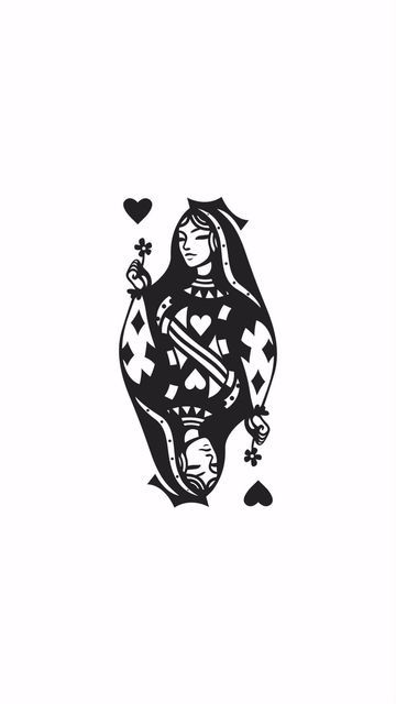 𝗹𝗶𝗻𝗱𝗮_𝗱𝘀𝗴𝗻 on Instagram: "Queen of Hearts 🖤

This creative Queen of Hearts logo is suitable for entertainment, clothing brand, studios and many others.

.
.
.
.
.

#logo #logos #logotype #design #illustration #QueenofHearts #cards #entertainment #feminine #clothing #art #queen #heart  #digital #aesthetic  #brand #identity #brandbook #designer #lindadsgn" Queen Of Hearts Logo, Queen Card Aesthetic, Queen Of Hearts Silhouette, Queen Card Illustration, Queen Of Hearts Illustration, Queen Of Hearts Art, Queen Illustration, Luncheon Ideas, Feminine Clothing