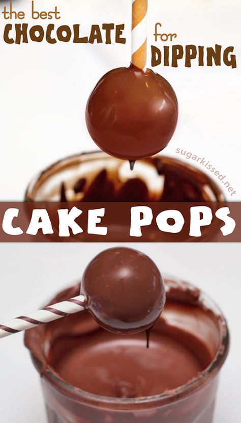 Dipping Cake Pops, Chocolate For Dipping, Cake Pop Tutorial, Cake Ball, Chocolate Cake Pops, Cake Pops How To Make, Cake Pop Recipe, Salty Cake, Cookie Pops