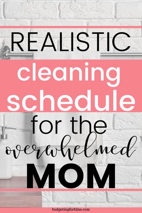 Realistic Cleaning Schedule, Weekly Cleaning Routine, Working Mom Cleaning Schedule, Easy Cleaning Schedule, Household Cleaning Schedule, Easy House Cleaning, Deep Cleaning House, Clean House Schedule, Mom Schedule