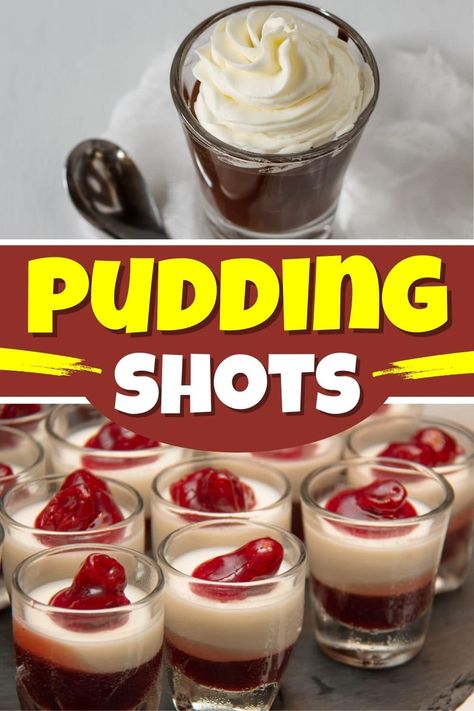 Kick Jell-O shots to the curb and try these pudding shots instead! From chocolate to vanilla to Butterfinger, these boozy treats are so much fun! Screwball Pudding Shots, Banana Pudding Shots Alcohol, Pudding Shots Alcoholic Easy, Red Velvet Pudding Shots, Thanksgiving Pudding, Vanilla Pudding Shots, Chocolate Pudding Shots, Jello Deserts, Summer Mixed Drinks