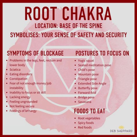 Spiritual Detoxing, Empress Energy, Chakras Explained, Root Chakra Meditation, Reiki Frases, Root Chakra Yoga, Chakras Crystals, Chakra Locations, Yoga Group