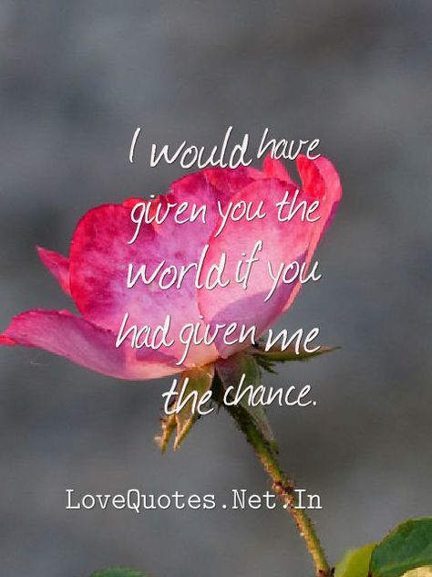 I would have given you the world if you had given me the chance. #lovequotes I Would Have Given You The World, Best Love Images, Love And Romance Quotes, Surprise Date, Quotes On Love, Romance Quotes, Dating Humor Quotes, Nice Quotes, Love Truths