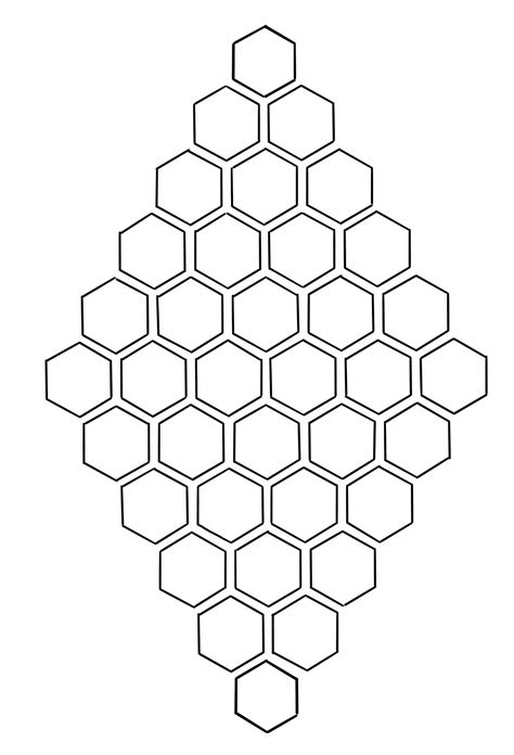 Honeycomb Tattoo Stencil, Geometric Honeycomb Tattoo, Tattoo Honeycomb, Mixed Flower Tattoo, Beehive Designs, Geometric Tattoo Wrist, Mix Drawing, Honeycomb Tattoo, Optical Illusion Tattoos