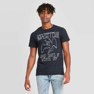 Graphic Tees for all : Target Led Zepplin Tshirt, Led Zeppelin Shirt, Crew Neck Tshirt, Red Tee, Led Zeppelin, Casual Streetwear, White Tee, Zeppelin, Graphic Crewneck