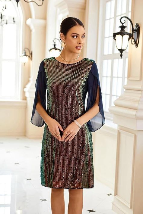 Sparkle and Shine: Our bestselling sequin dress is perfect for those who want to add a touch of glamour to their outfit. Catch everyone's attention with its dazzling sequin embellishments #AD Cocktail Party Wedding, Sequin Dresses, Club Night, Amazon Associates, Wedding Guest Dresses, Guest Dresses, Party Wedding, Sequin Dress, Cocktail Party