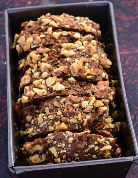 Chocolate Walnut Cake Recipe, Chocolate Walnut Cake, Walnut Cake Recipe, Cake Recipe Eggless, Ramzan Special Recipes, Date And Walnut Cake, Eggless Chocolate Cake, Chocolate Muffin Recipe, Tea Cakes Recipes