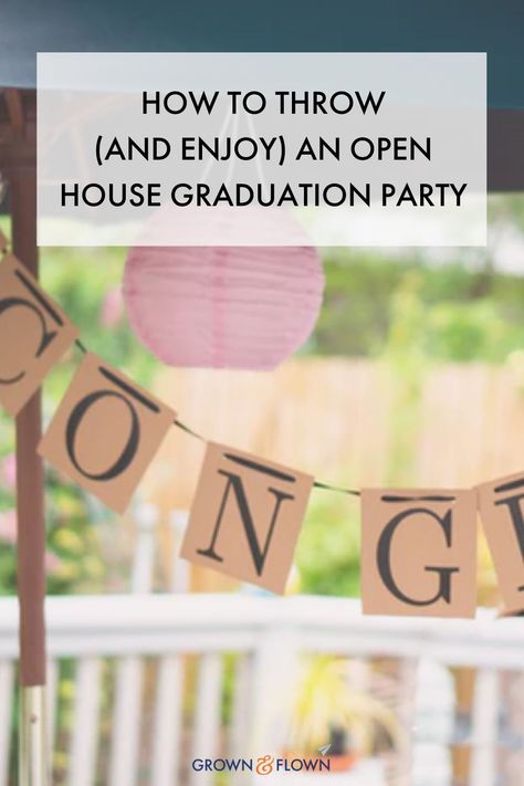 A good open house party is a leisurely stretch of time with people coming and going as they please, with a serve yourself bar, an array of (mostly) room temperature food, and a relaxed atmosphere. Here’s how to do it. #graduationparty #grad #party #openhouse #partyideas #partydecorations #college #student #highschool Senior Open House Ideas, Serve Yourself Bar, Graduation Open House Ideas, Open House Ideas, Graduation Open House, Graduation Activities, Open House Party, Open House Parties, School Open House