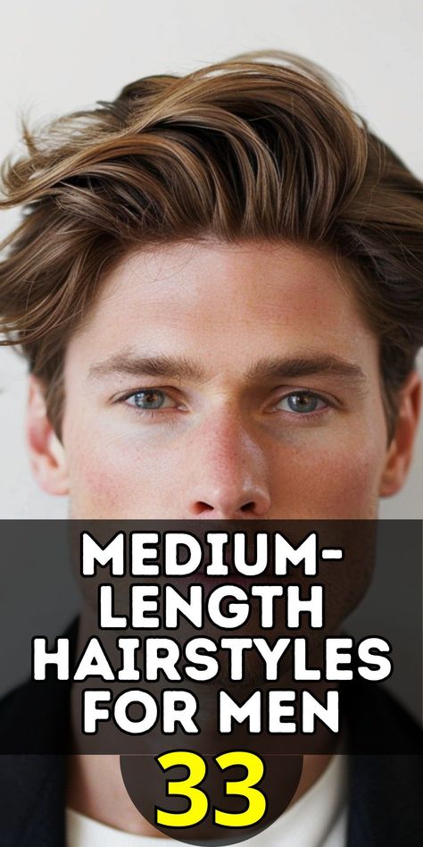 Explore medium-length hairstyles for men with the best styles for 2024. Whether you’re sporting straight hair, curly hair, or a beard, these trending haircuts are perfect for any occasion. From professional looks to casual cuts that feature a middle part or short to medium transitions, these hairstyles are designed to keep you looking stylish and modern. Medium Length Guy Hair, Man Thick Hair Styles, French Men Hairstyle, Men Haircut For Thick Straight Hair, Sleek Mens Hairstyles, Medium Length Man Haircut, Short Men’s Haircut 2024, Teen Boy Surfer Haircut, Short Haircuts Men Straight Hair