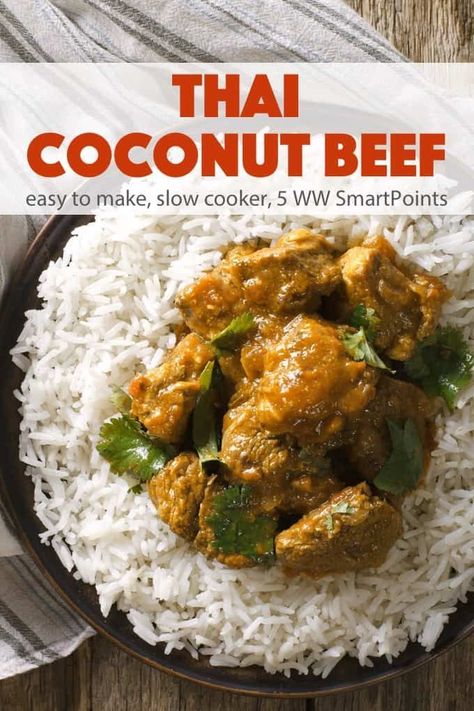 Diced Beef Recipes, Slow Cooker Beef Curry, Keto Curry, Chicken Crockpot, Beef Curry, Thai Cooking, Slow Cook, Primal Recipes, Red Curry Paste