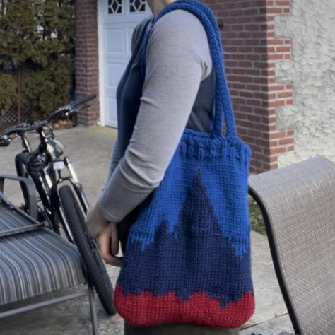 💙👻phoebe bridgers punisher inspired knit tote bag... - Depop Phoebe Bridgers Crochet, Knit Tote Bag, Knitting Tote Bag, Knitting Tote, Phoebe Bridgers, Crochet Items, Crocheted Item, Bag Making, Lay Flat