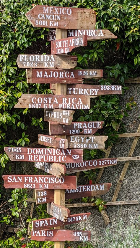 Wooden Street Signs, Garden Sign Post, Distance Signs Post Diy, Stick Fence, Wooden Sign Posts, River House Decor, Beach Signs Wooden, Reception Seating Chart, Personalized Street Signs