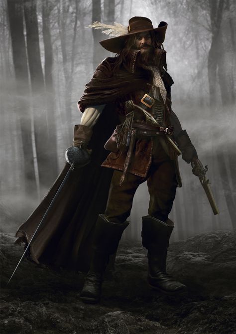 ArtStation - Solomon Kane - Red Shadows, Guillem H. Pongiluppi Solomon Kane, Noblesse Oblige, Witch Hunter, Warhammer Fantasy Roleplay, Pirate Art, Roleplay Characters, Dungeons And Dragons Characters, Warhammer Fantasy, Fantasy Warrior