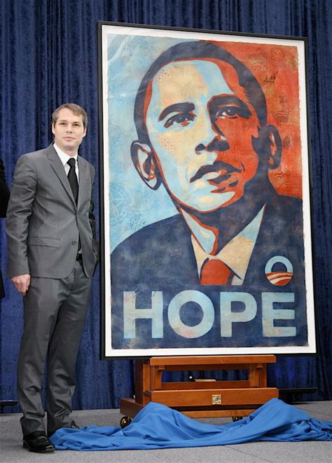 Obama Poster, Obama Portrait, Shepard Fairey Obey, Obama Campaign, Iconic Poster, Hope Poster, Shepard Fairey, National Portrait Gallery, Street Artists