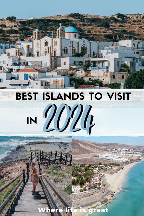 Here is my list if 11 best islands to visit in 2024. From the Caribbean vacation and its vibrant rhythms to the Greek islands’ historic sites, and the vibrant coral reefs of the Indian Ocean, these islands are the islands that made my list of best islands to visit in 2024. Cheap Island Vacations, Best Islands To Visit, Best Island Vacation, Islands To Visit, Caribbean Vacation, Caribbean Culture, Fraser Island, Caribbean Vacations, Caribbean Beaches